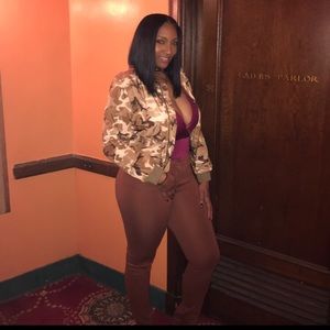 Pants with slit at bottom